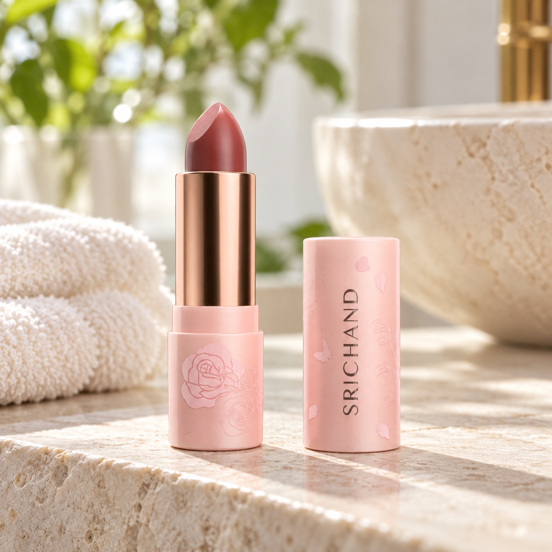 Srichand Enchanted Charming Satin Matte Lipstick 3.5g. 02 Mastery Power 3.5 g — lifestyle view 1, serving or routine illustration