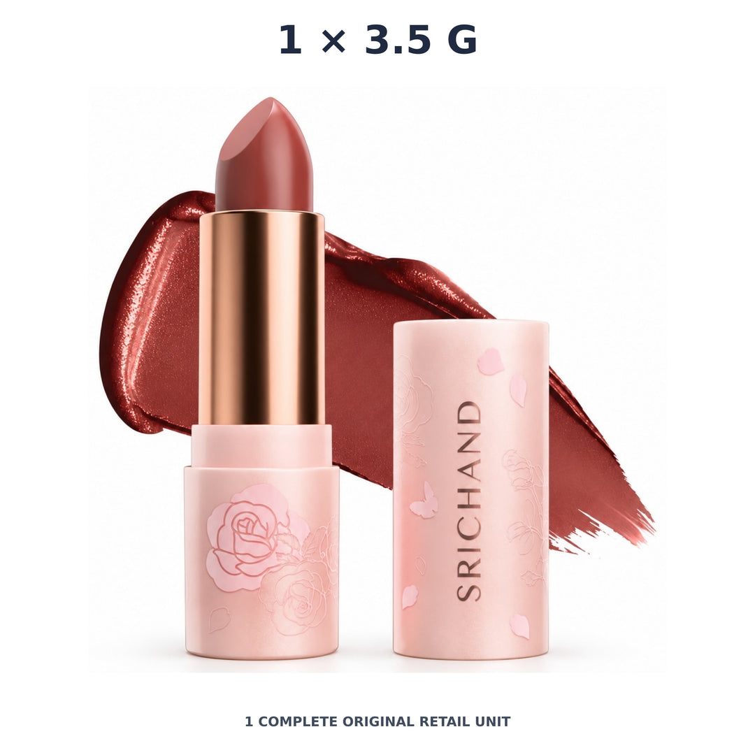 Srichand Enchanted Charming Satin Matte Lipstick 3.5g. 02 Mastery Power – 1 × 3.5 g — exact quantity shown on white background