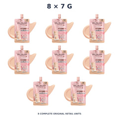 Srichand Enchanted Cover Perfect Foundation SPF35 PA+++ 7g. 110 Vanilla – 8 × 7 g — exact quantity shown on white background