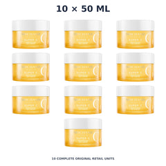 Srichand Super C Brightening Gel Cream 50ml – 10 × 50 ml — exact quantity shown on white background