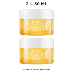 Srichand Super C Brightening Gel Cream 50ml – 2 × 50 ml — exact quantity shown on white background