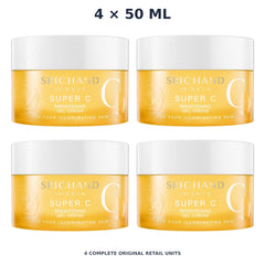 Srichand Super C Brightening Gel Cream 50ml – 4 × 50 ml — exact quantity shown on white background