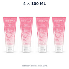Srichand Phyto Camellia PDRN Bright Glowing Cleansing Gel Foam 100ml – 4 × 100 ml — exact quantity shown on white background