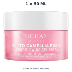 Srichand Phyto Camellia PDRN Bright Glowing Gel Cream 50ml – 1 × 50 ml — exact quantity shown on white background