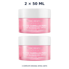 Srichand Phyto Camellia PDRN Bright Glowing Gel Cream 50ml – 2 × 50 ml — exact quantity shown on white background
