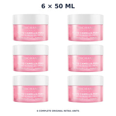 Srichand Phyto Camellia PDRN Bright Glowing Gel Cream 50ml – 6 × 50 ml — exact quantity shown on white background