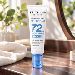 Srichand Skin Moisture Burst Gel Cream 120ml 120 ml — lifestyle view 2, serving or routine illustration