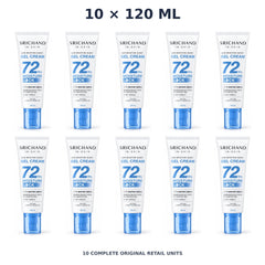 Srichand Skin Moisture Burst Gel Cream 120ml – 10 × 120 ml — exact quantity shown on white background