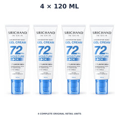 Srichand Skin Moisture Burst Gel Cream 120ml – 4 × 120 ml — exact quantity shown on white background