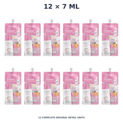 Srichand Sunlution Tone Up Serum Sunscreen SPF50+ PA ++++ 7ml – 12 × 7 ml — exact quantity shown on white background
