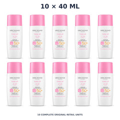 Srichand Sunlution Tone Up Serum Sunscreen SPF50+ PA ++++ 40ml – 10 × 40 ml — exact quantity shown on white background