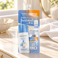 Srichand Sunlution Moisture Burst Watery Sunscreen SPF50+ PA++++ 7ml 7 ml — lifestyle view 2, serving or routine illustration