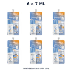 Srichand Sunlution Moisture Burst Watery Sunscreen SPF50+ PA++++ 7ml – 6 × 7 ml — exact quantity shown on white background