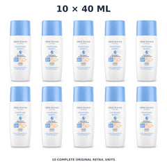 Srichand Sunlution Moisture Burst Watery Sunscreen SPF50+ PA++++ 40ml – 10 × 40 ml — exact quantity shown on white background