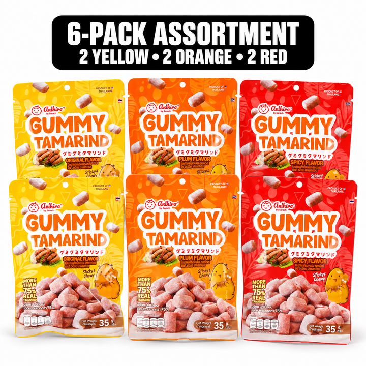Sarach Gummy Tamarind assortment 6 pouches of 35 g