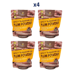 Sarach Gold Spicy Tamarind in Plum Powder 200 g — Pack of 4 — exact sealed package quantity