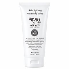 Scentio Milk Plus Skin Refining Scrub on white background
