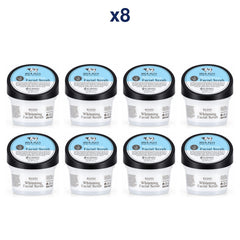 Scentio Milk Plus Whitening Q10 Facial Scrub 100 ml — Pack of 8 — 8 complete retail units