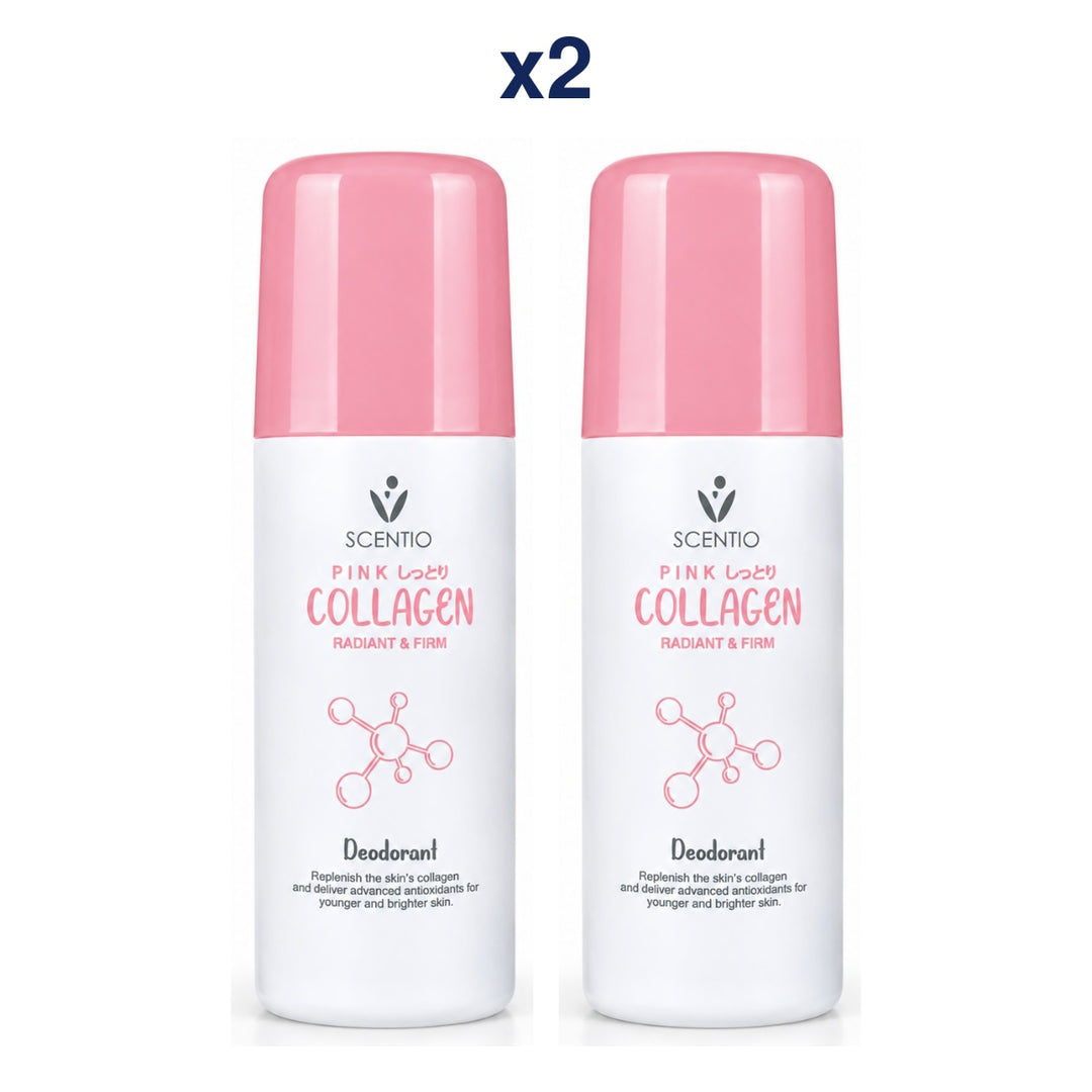 Scentio Pink Collagen Radiant & Firm Deodorant 50 ml — Pack of 2 — 2 complete retail units