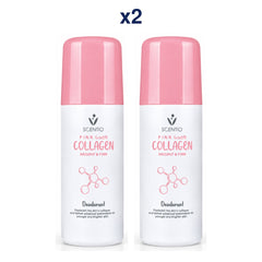 Scentio Pink Collagen Radiant & Firm Deodorant 50 ml — Pack of 2 — 2 complete retail units