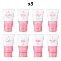 Scentio Pink Collagen Radiant & Firm Oil Control Facial Foam Scrub 100 ml — Pack of 8 — 8 complete retail units