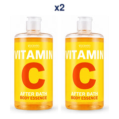 Scentio Vitamin C After Bath Body Essence 450 ml — Pack of 2 — 2 complete retail units