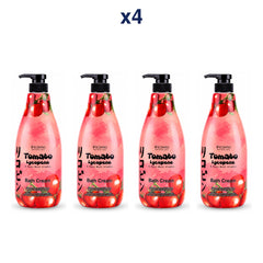 Scentio Tomato Lycopene & Nano Multi Vitamin Bath Cream 700 ml — Pack of 4 — 4 complete retail units