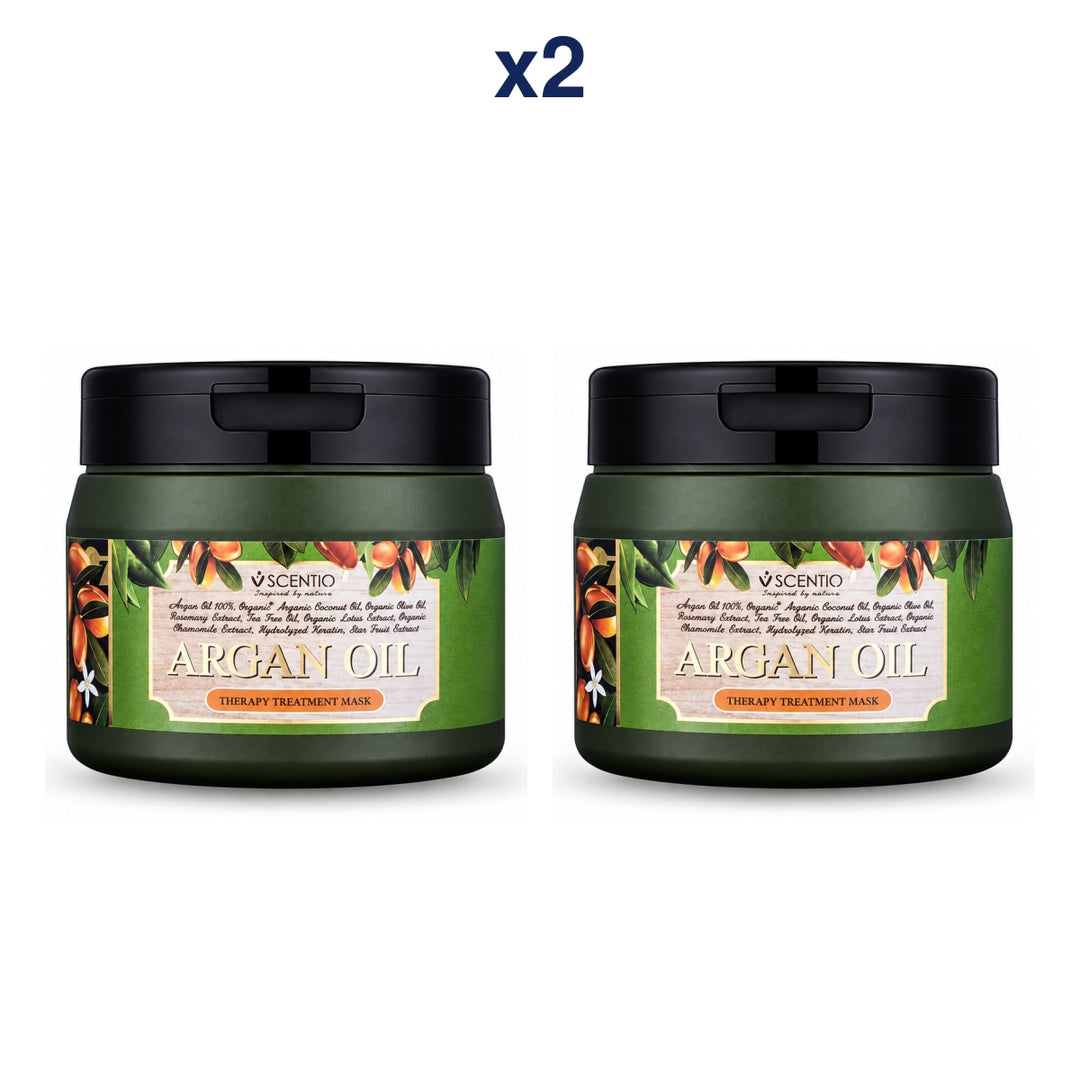 Scentio Hair Professional Argan Oil Therapy Treatment Mask 250 ml — Pack of 2 — 2 complete retail units