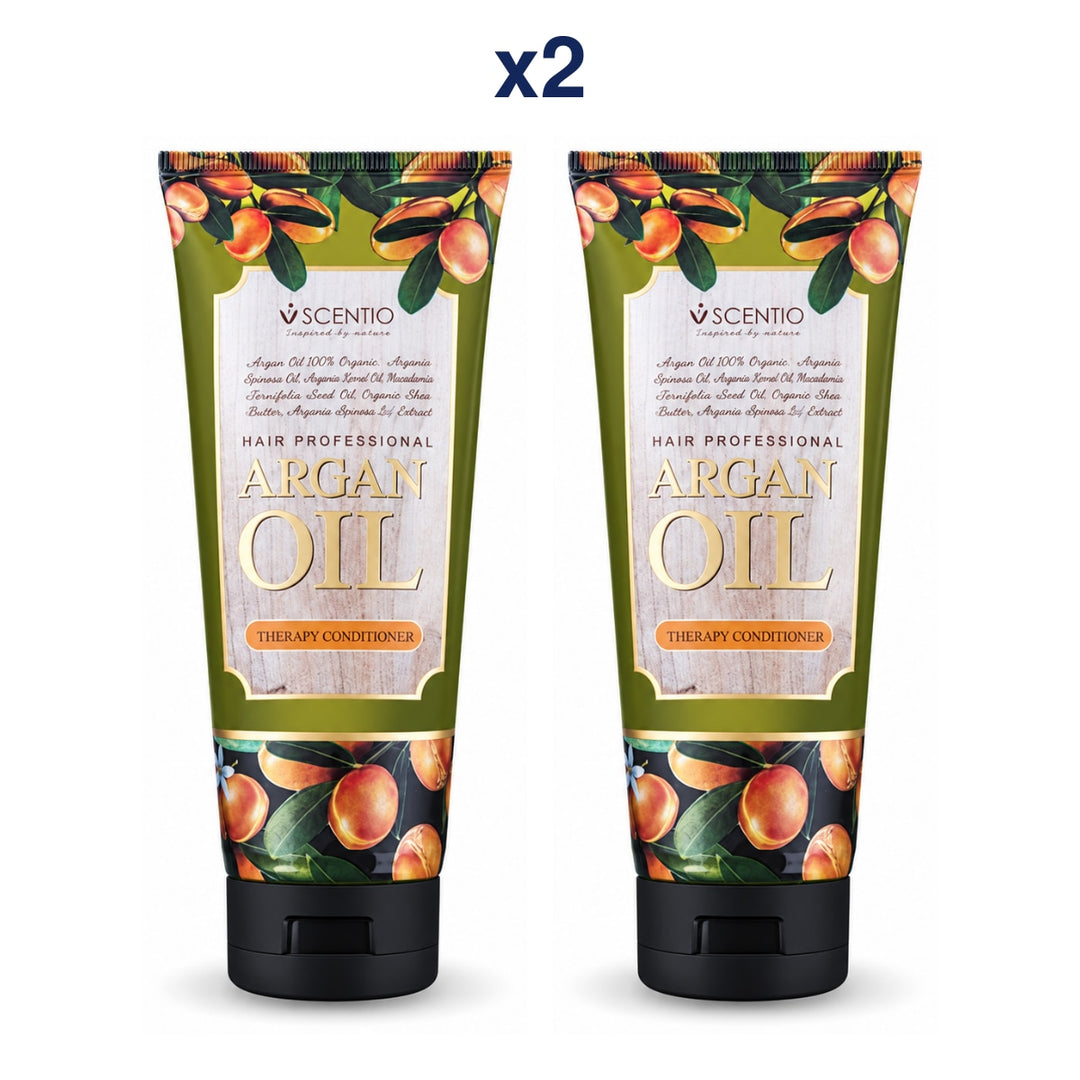 Scentio Hair Professional Argan Oil Therapy Conditioner 200 ml — Pack of 2 — 2 complete retail units