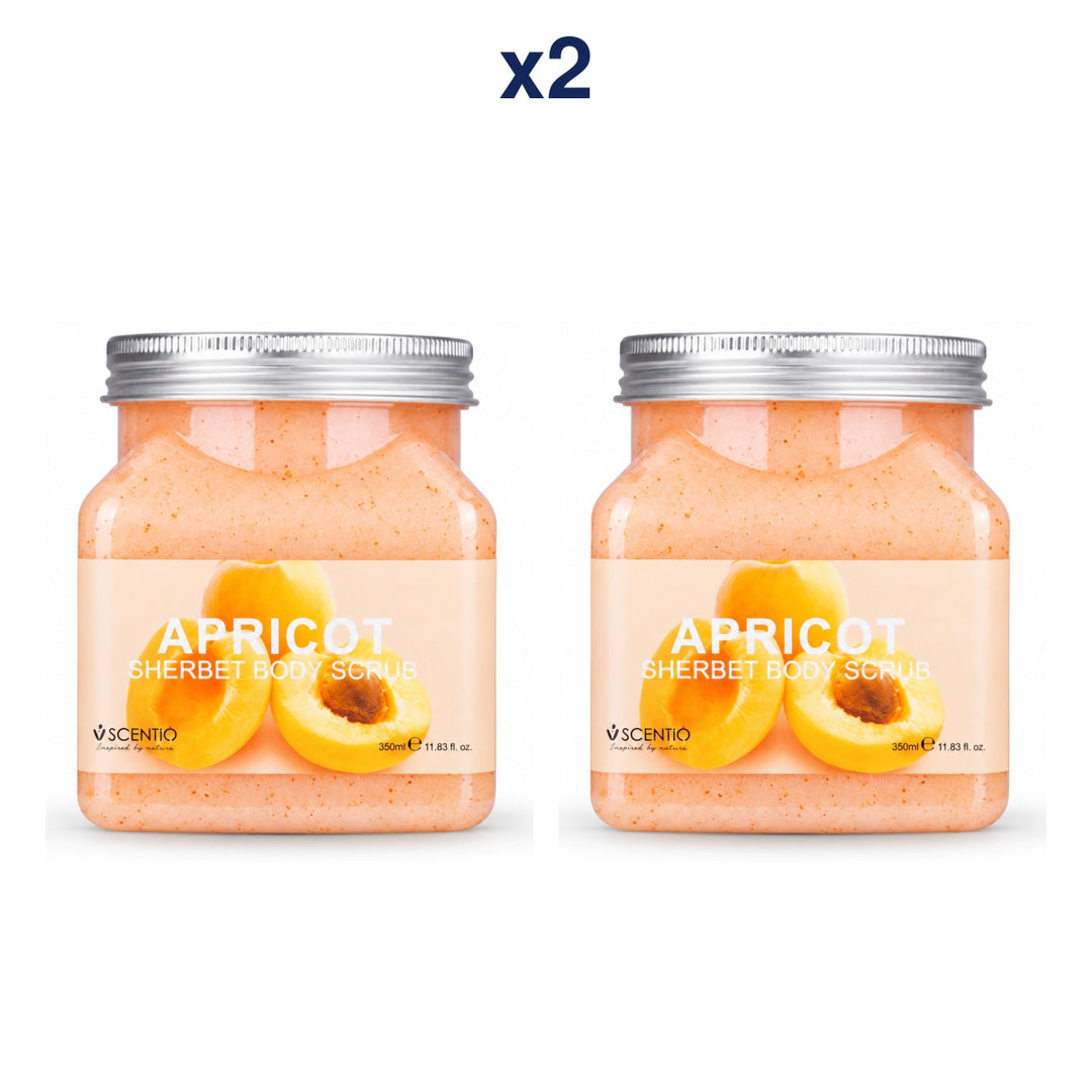 Scentio Apricot Anti-Aging Sherbet Scrub 350 ml — Pack of 2 — 2 complete retail units