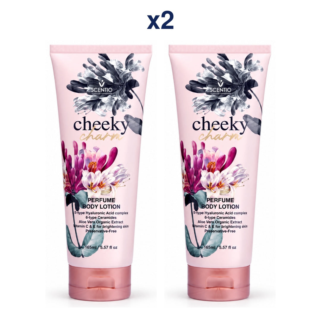 Scentio Cheeky Charm Perfume Body Lotion 165 ml — Pack of 2 — 2 complete retail units