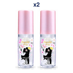 Scentio Moon Lite Kiss Body & Hair Mist 50 ml — Pack of 2 — 2 complete retail units