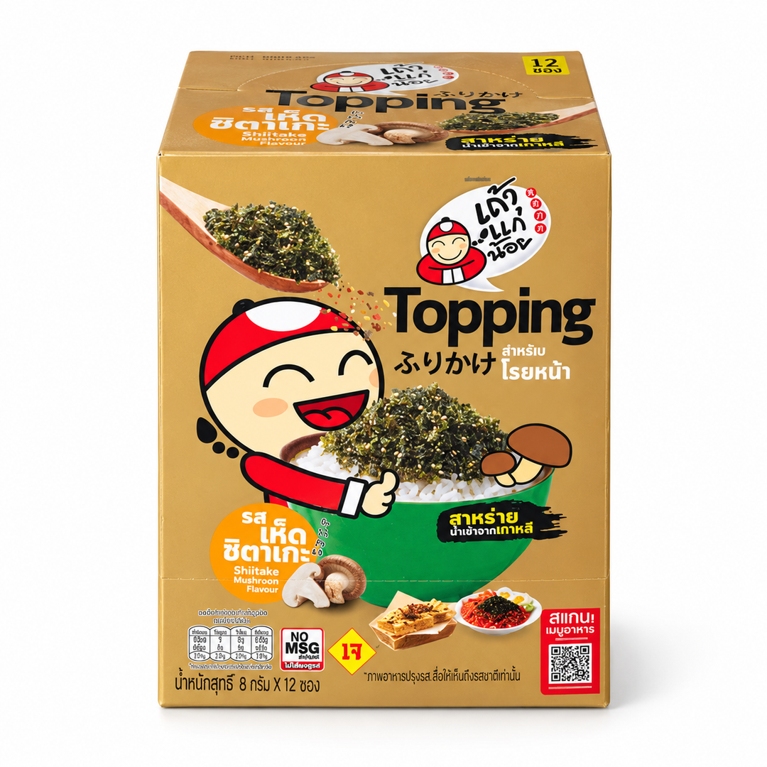 Tao Kae Noi Topping Shiitake Mushroom seaweed topping