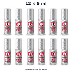 Siang Pure Oil Formula II Metal Ball Tip 5 ml — 12 Roll-Ons. Exact quantity sold.