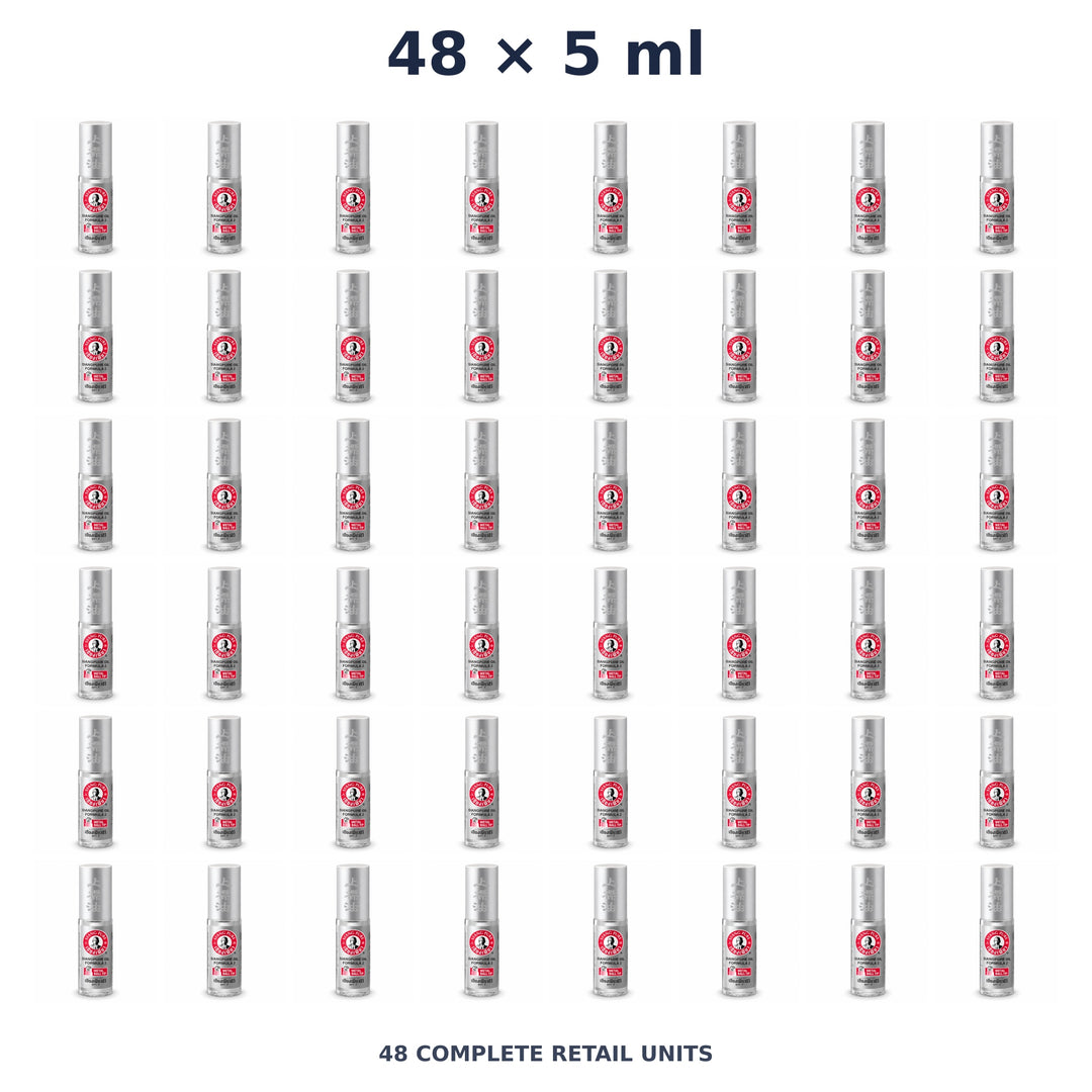 Siang Pure Oil Formula II Metal Ball Tip 5 ml — 48 Roll-Ons. Exact quantity sold.
