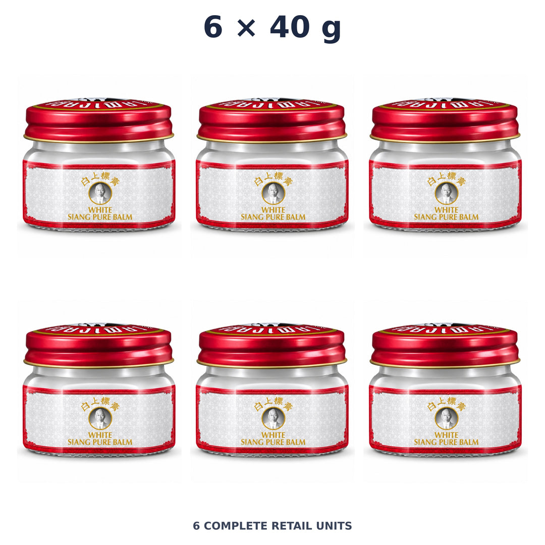 Siang Pure White Balm 40 g — 6 Jars. Exact quantity sold.