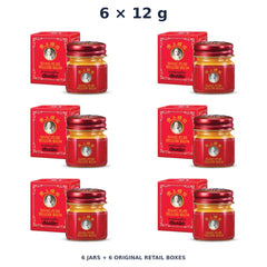Siang Pure Yellow Balm 12 g — 6 Jars with Retail Boxes. Exact quantity sold.