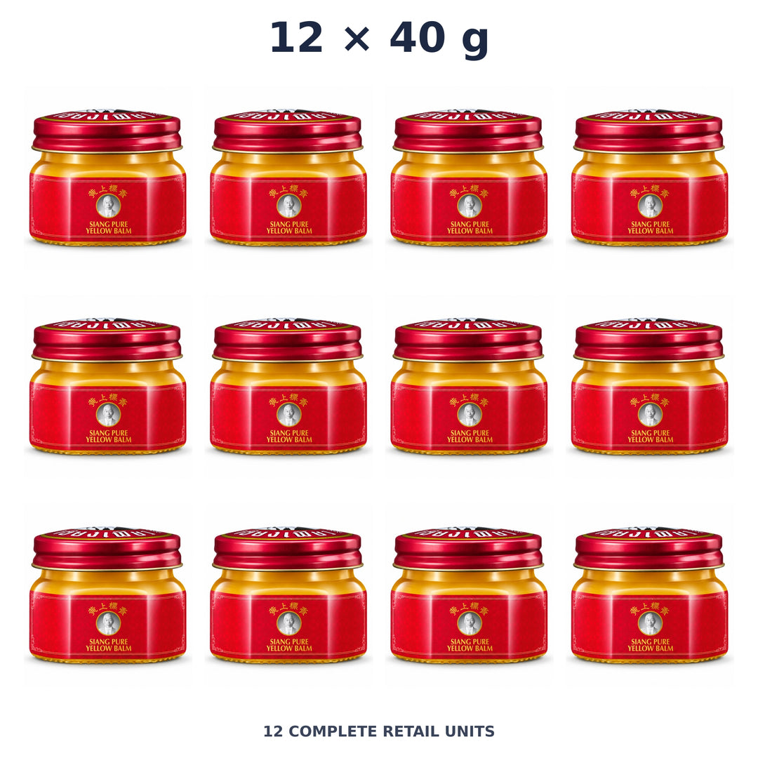 Siang Pure Yellow Balm 40 g — 12 Jars. Exact quantity sold.