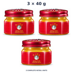 Siang Pure Yellow Balm 40 g — 3 Jars. Exact quantity sold.