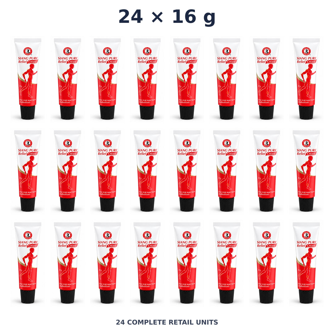 Siang Pure Relief Cream 16 g — 24 Tubes. Exact quantity sold.