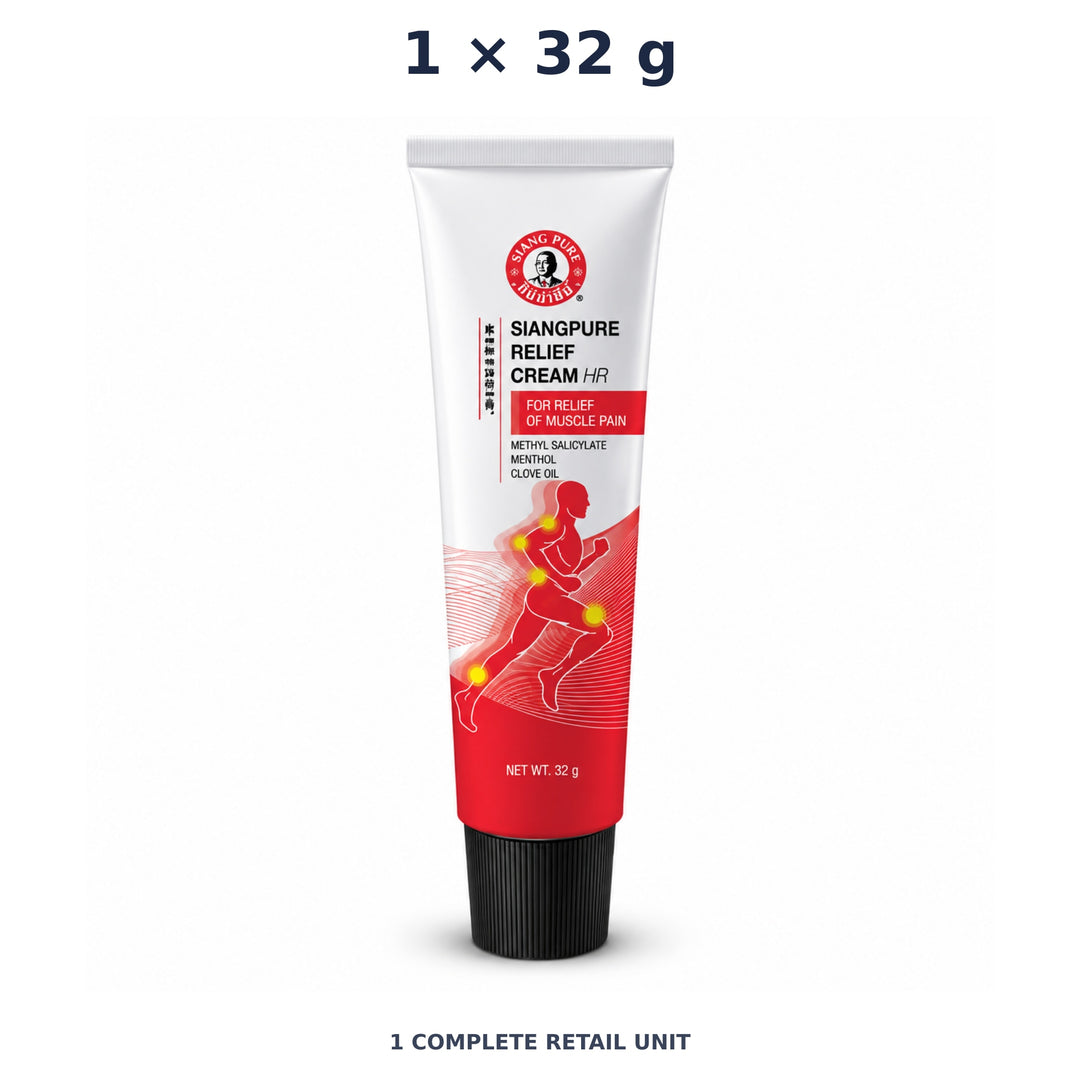 Siang Pure Relief Cream 32 g — 1 Tube. Exact quantity sold.