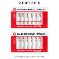 Siang Pure Inhaler Formula II Gift Box — 6 × 2 ml — 2 Gift Sets. Exact quantity sold.