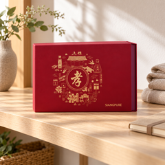 Siang Pure Special Moments of Relief — 7-Product Gift Box. Lifestyle reference photograph; see the main pack image for the quantity included.