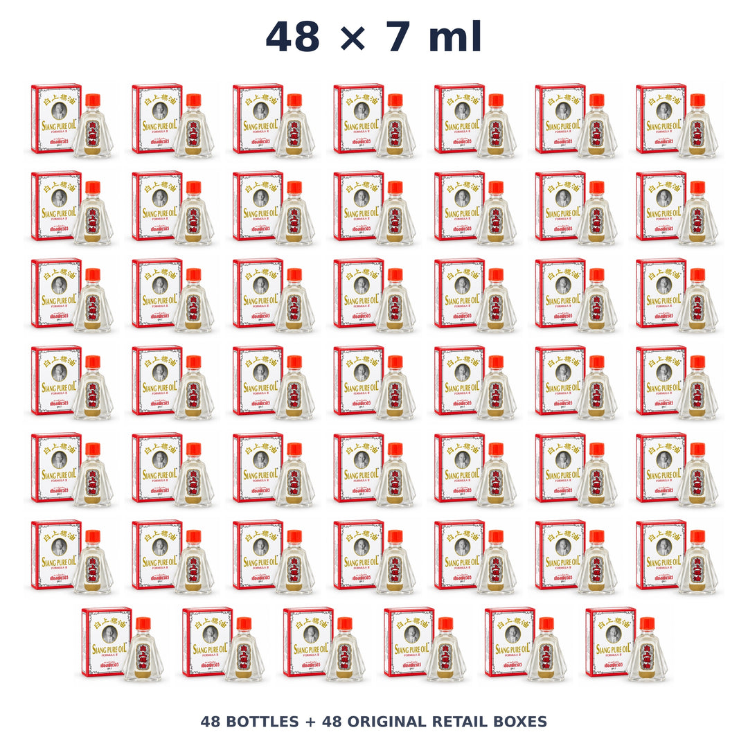 Siang Pure Oil Formula II 7 ml — 48 Bottles with Retail Boxes. Exact quantity sold.