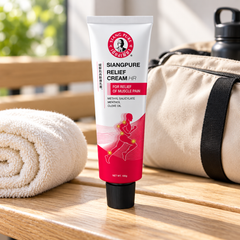 Siang Pure Relief Cream. Lifestyle reference photograph; see the main pack image for the quantity included.
