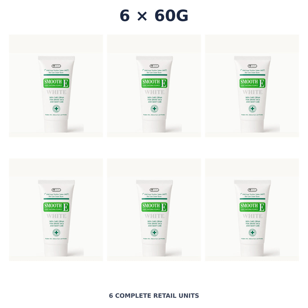 Smooth E Cream Plus White 60g — 6 Units