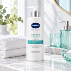 Vaseline Pro Derma Smoothing body lotion lifestyle