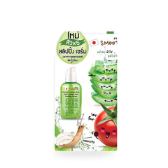 Smooto Smooto Tomato Aloe Snail White & Acne Sleeping Serum 10 g, produit sur fond blanc