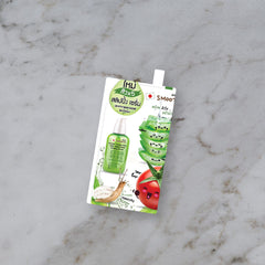 Smooto Smooto Tomato Aloe Snail White & Acne Sleeping Serum 10 g, vue sur marbre