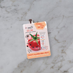 Smooto Smooto Tomato Collagen BB&CC Cream SPF 30 10 g, vue sur marbre